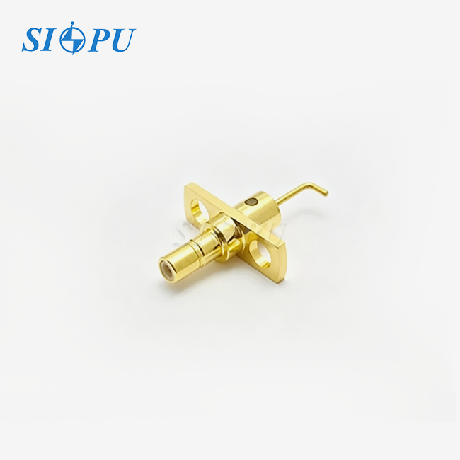 SSMB Male Microstrip Flange Mount Solder Connector